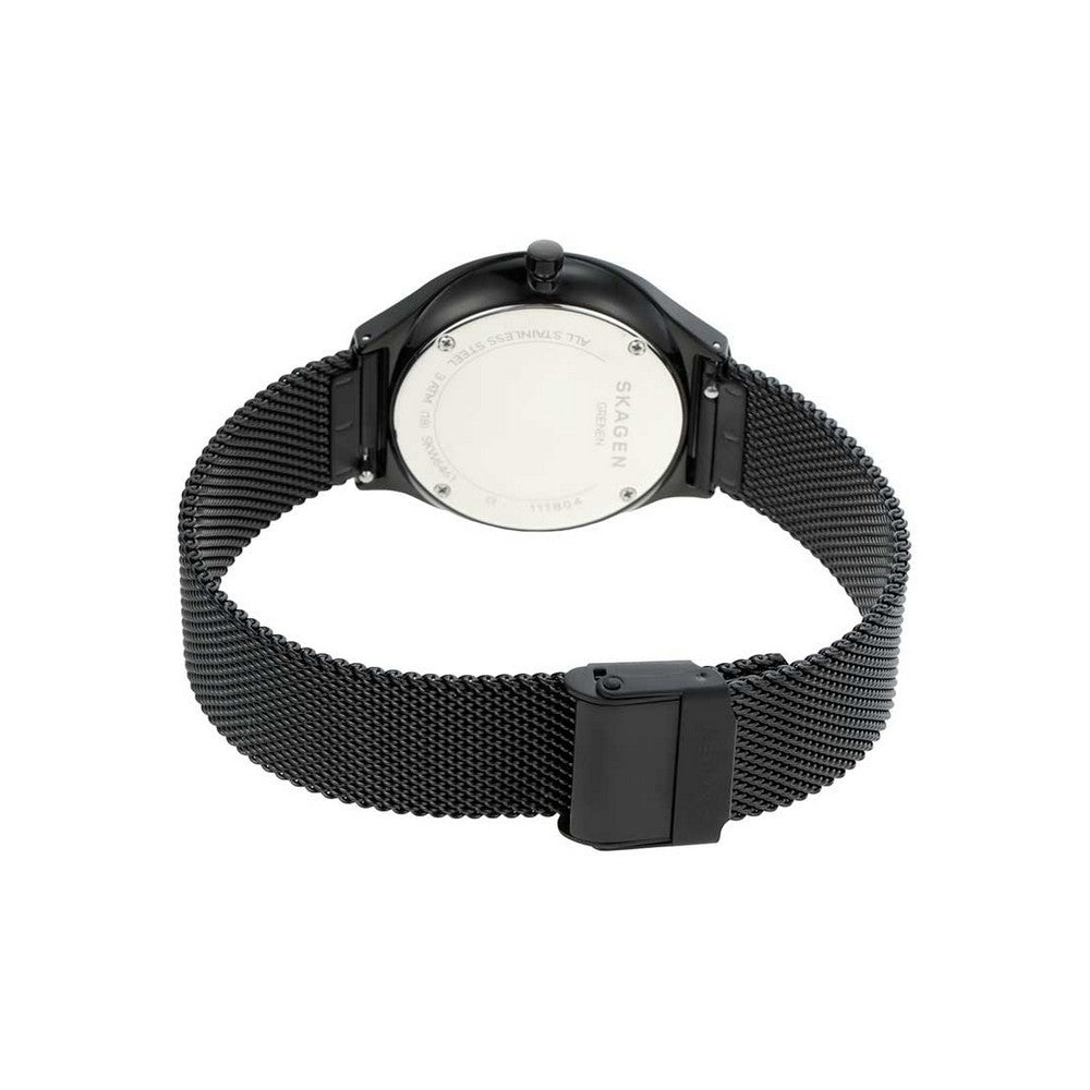 SKAGEN SKW6461 Grenen Black Steel Men's Mesh Watch Skagen