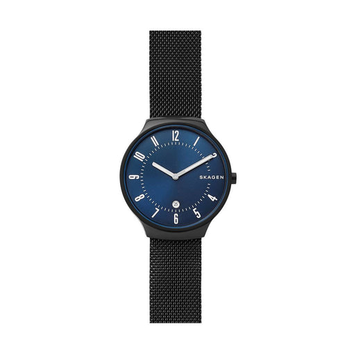 SKAGEN SKW6461 Grenen Black Steel Men's Mesh Watch Skagen