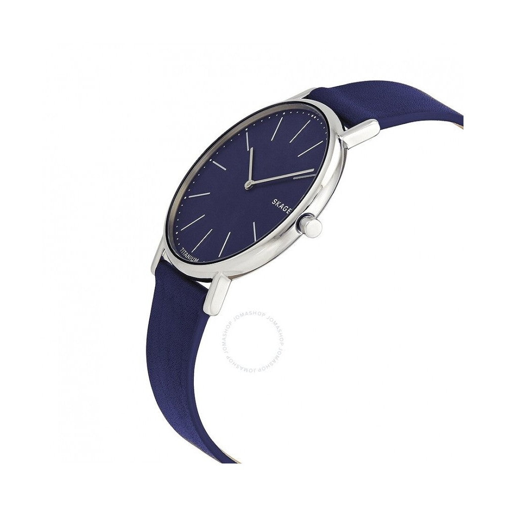 SKAGEN SKW6481 Signature Slim Quartz Titanium Blue Dial Men's Watch