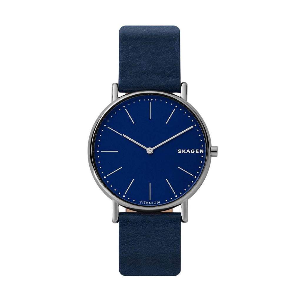 SKAGEN SKW6481 Signature Slim Quartz Titanium Blue Dial Men's Watch Skagen