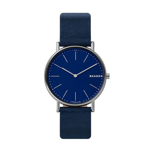 SKAGEN SKW6481 Signature Slim Quartz Titanium Blue Dial Men's Watch Skagen