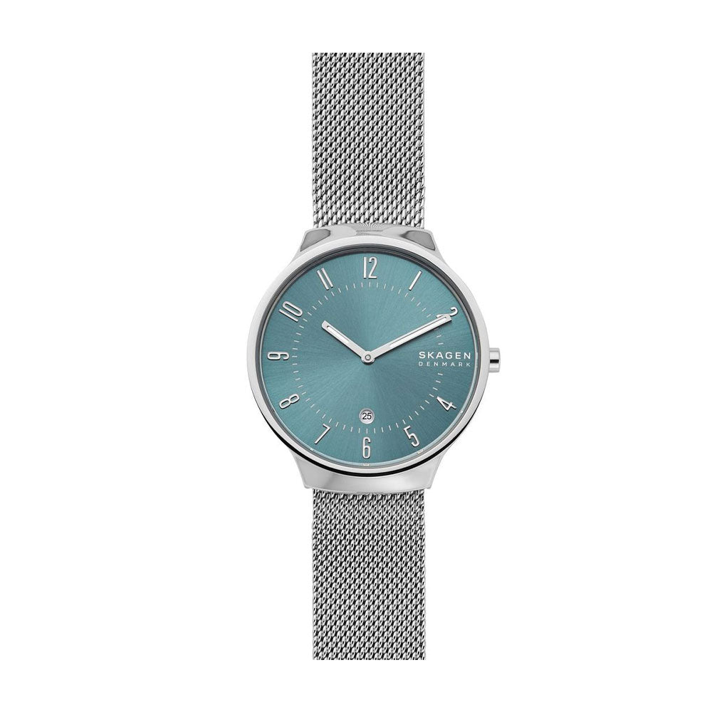 SKAGEN SKW6521   Slim Silver Tone Steel Men's Mesh Watch