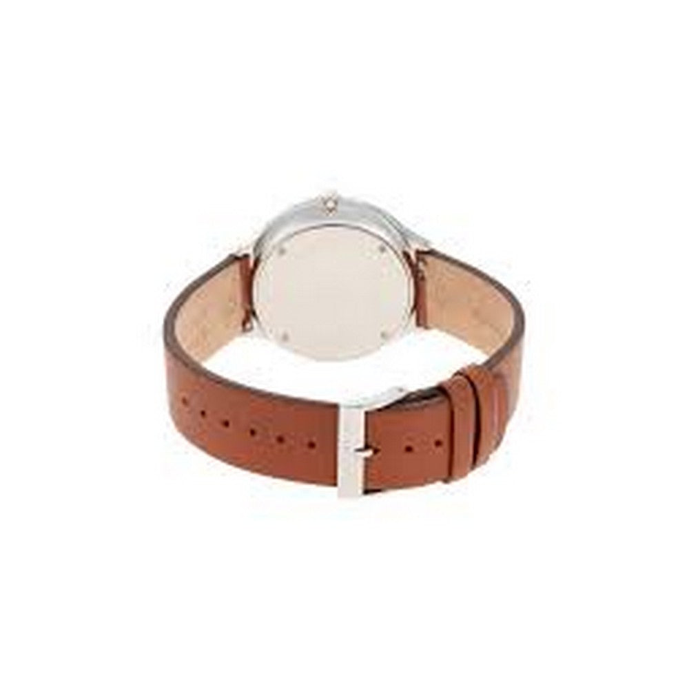 SKAGEN SKW6522 Grenen Quartz White Dial Brown Leather Men's Watch