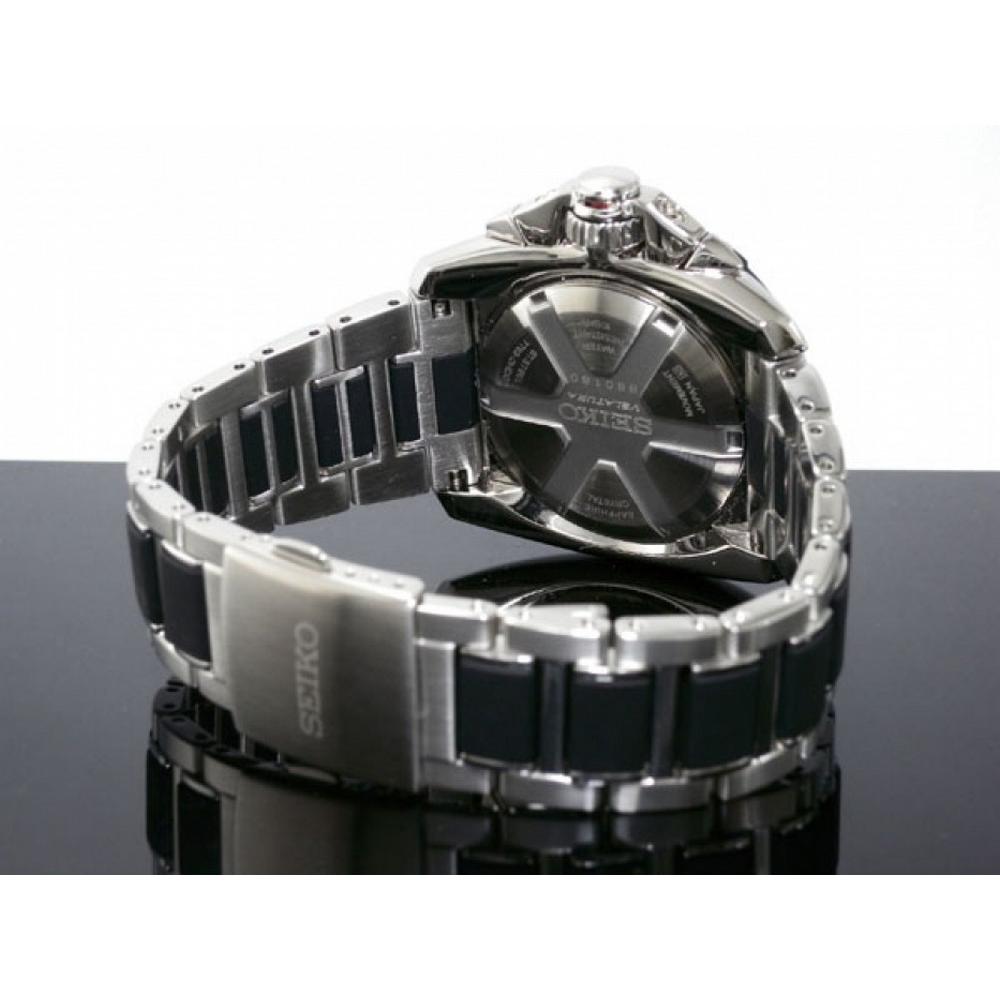 Seiko SNAA93P1  Black Dial Stainless Steel Tachymeter Chronograph Men's Watch seiko