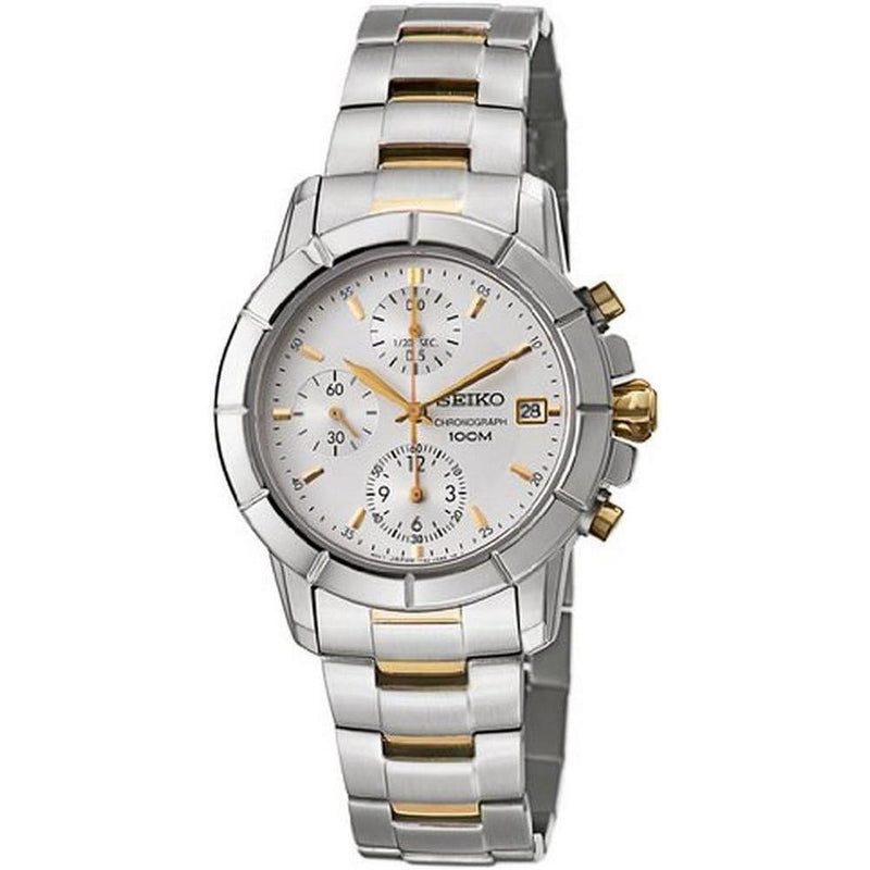 seiko SNDY25P1  Two Tone Bracelet Chronograph  Women's Watch seiko