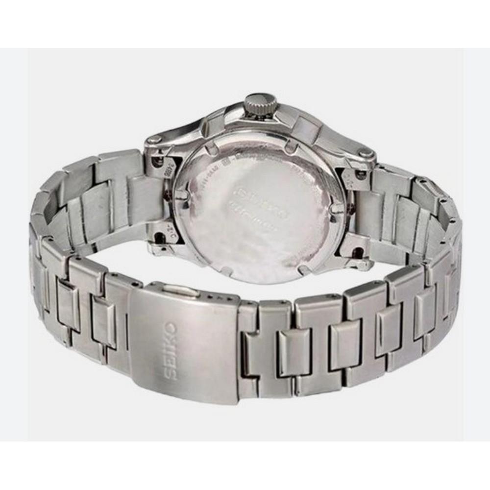 Seiko SNP001P1 White Dial Silver Stainless Steel Series 5 Men's Automatic Watch seiko