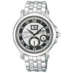 Seiko SNP047P1 Black&White Dial Silver Chain Series 5 Men's Automatic Watch seiko