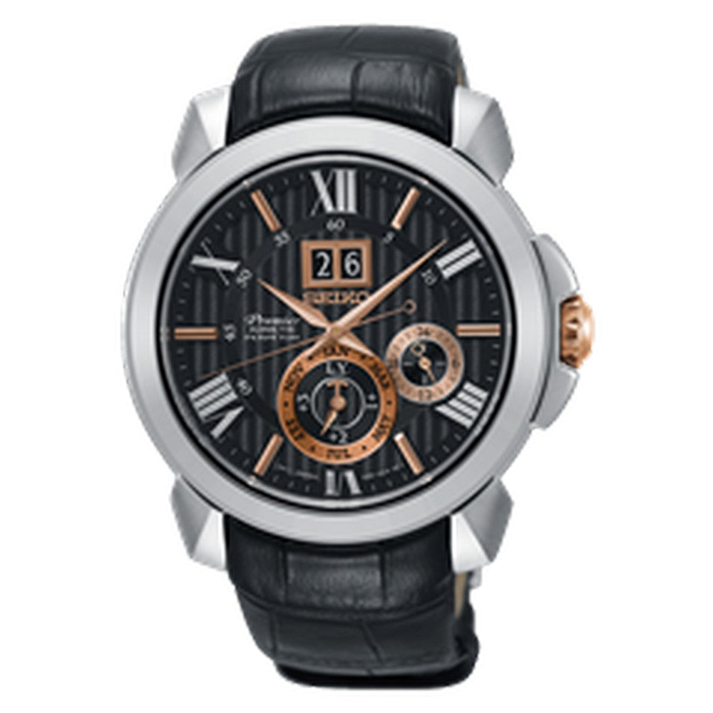 Seiko Analog Black Dial Men's Watch-SNP149P2 seiko