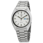 Seiko SNXF05K1 White Dial Steelness Steel Series 5 Men's Automatic Watch seiko