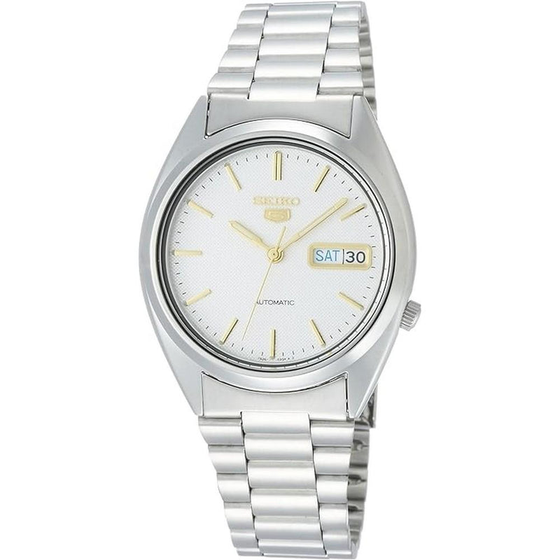 Seiko SNXG47K1 Silver Dial Silver Chain Series 5 Men's Automatic Watch seiko