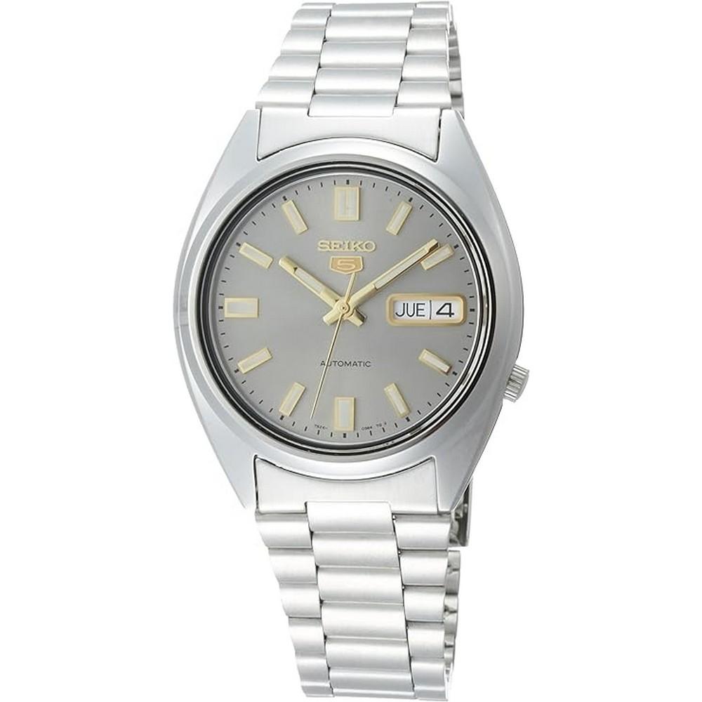 Seiko SNXS75K1 Gray Dial Silver Stainless Steel Chain Series 5 Men's Automatic Watch