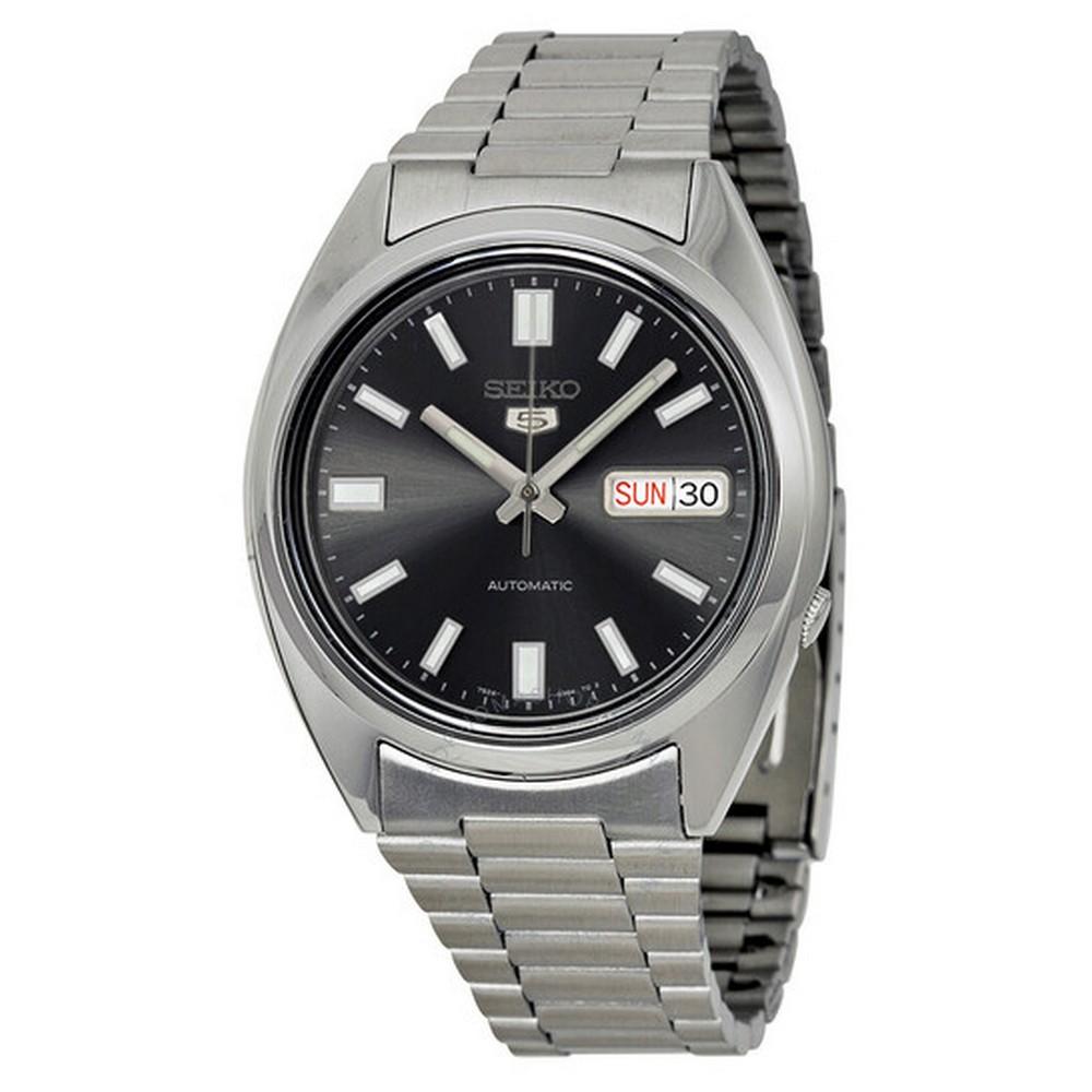 Seiko SNXS79K1 Black Dial Silver Stainless Steel Series 5 Men's Automatic Watch