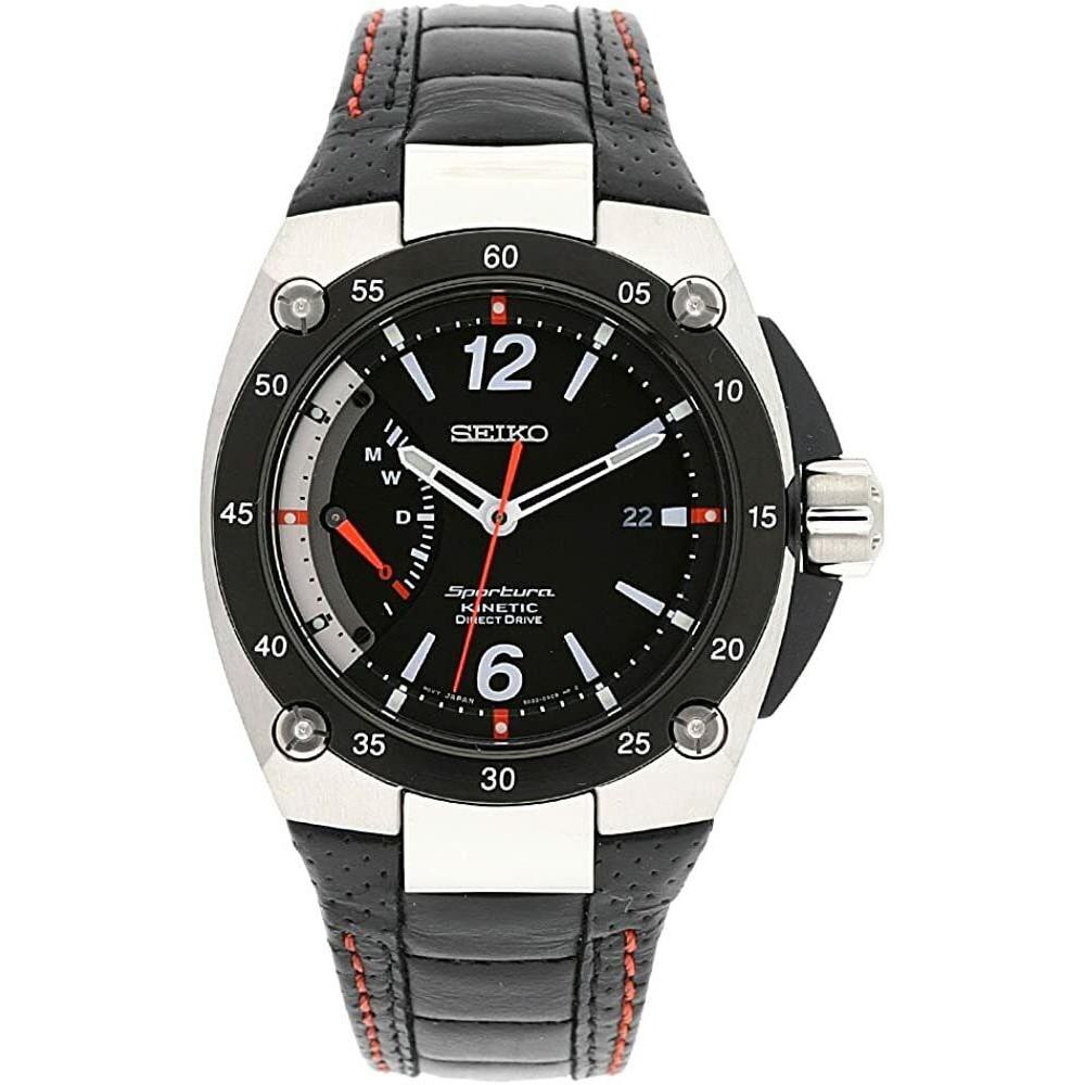 Seiko SRG005P2 Black Dial Rubber Strap Series 5 Men's Automatic Watch seiko