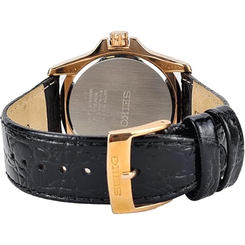 Seiko SRLZ90P1 Leather Strap Golden Case Series 5 Men's Automatic Watch seiko