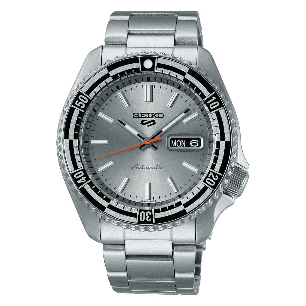 Seiko 5 Sports SRPK09K1 Silver Dial Analog Automatic Men’s Watch