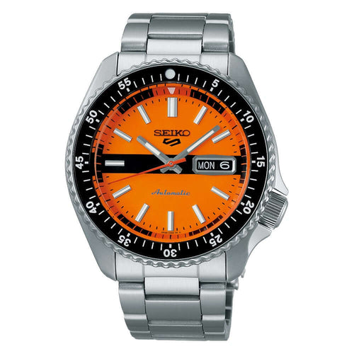 Seiko 5 Double Hurricane Sports Automatic Watch SRPK11K1 Men's Stainless Steel Black Dial 100M seiko