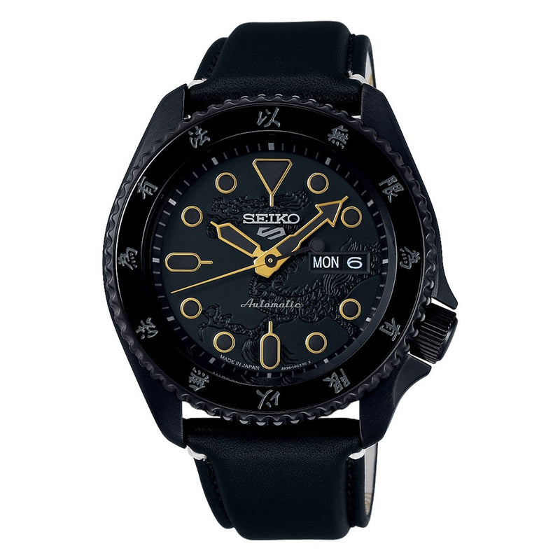 Seiko 5 Sports Bruce Lee Limited Edition SRPK39K1 ‰ÛÒ Automatic Watch, Black & Yellow Dial, 100M seiko