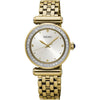 Seiko SRZ468P1 Silver Dial Conceptual Gold Women's Quartz Dress Watch - Our World Of Style
