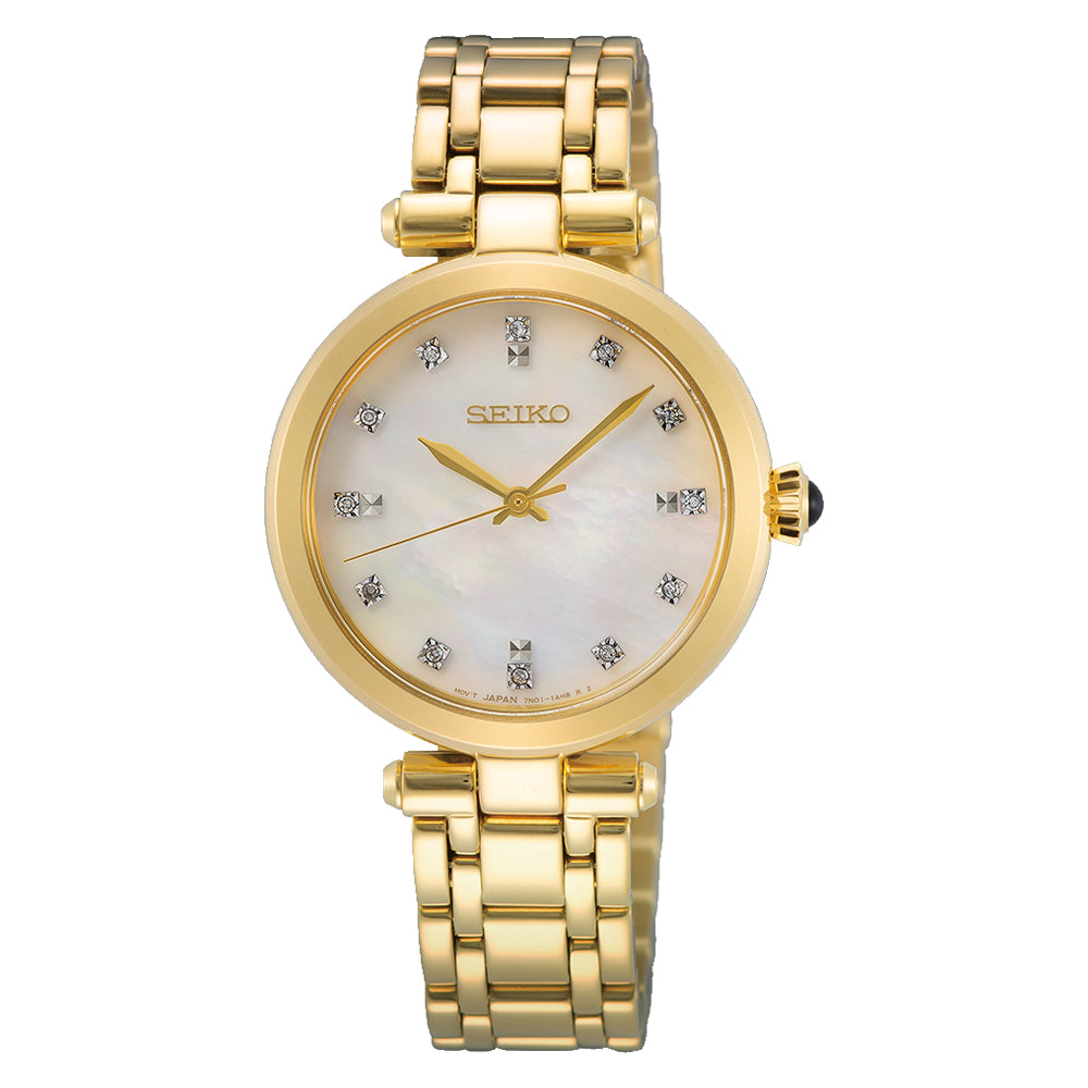 Seiko SRZ536P1 White Dial Analog Quartz Women’s Watch