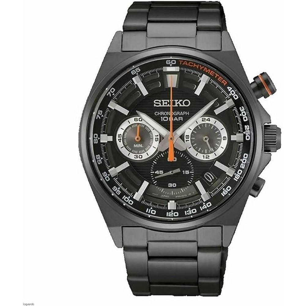 Seiko SSB399P1 Sports Black Dial Stainless Steel Chronograph Quartz Men's Watch - Our World Of Style