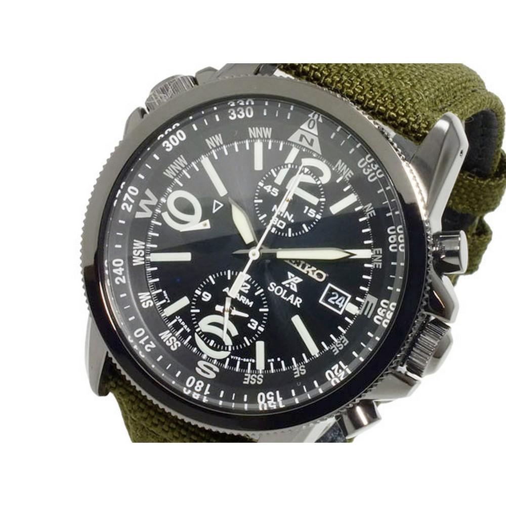 Seiko SSC295P1 Prospex Men's Solar Military Alarm Chronograph Men's Watch
