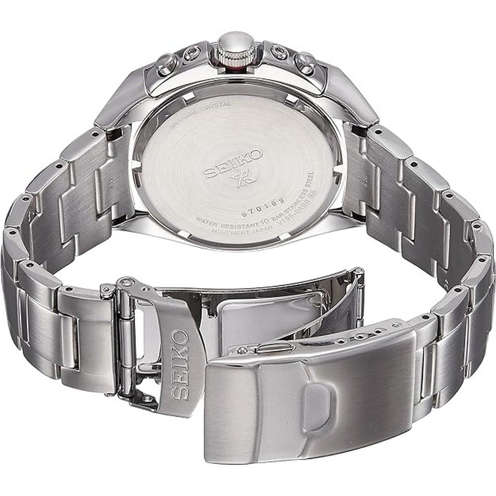 Seiko Prospex SSC487P1 Black Dial Chronograph Silver Stainless Steel Man'S Watch - Our World Of Style