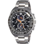 Seiko Prospex SSC487P1 Black Dial Chronograph Silver Stainless Steel Man'S Watch - Our World Of Style