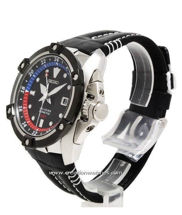 Seiko SUN013P1 Prospex collection Velatura Kinetic GMT Watch seiko