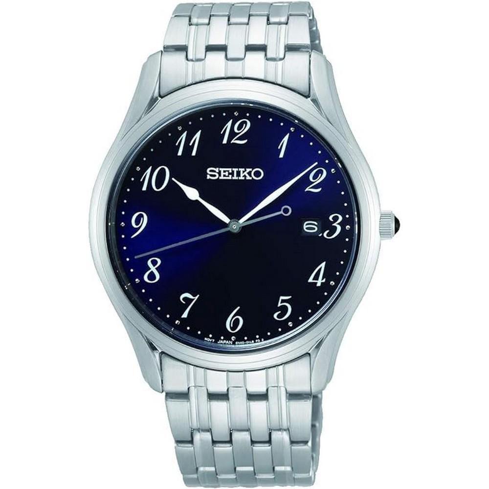 Seiko SUR301 Clasic Quartz Blue Dial Stainless Steel Silver Chain Men's Watch