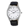 Seiko SUR303P1 White Dial Black Leather Strap Analog Classic Men's Watch seiko