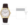 Seiko SUR306P1 White Dial Leather Strap Analog Men's Watch