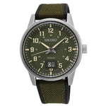Seiko SUR323P1 green dial Leather Strap Analog Quartz Men's Watch seiko