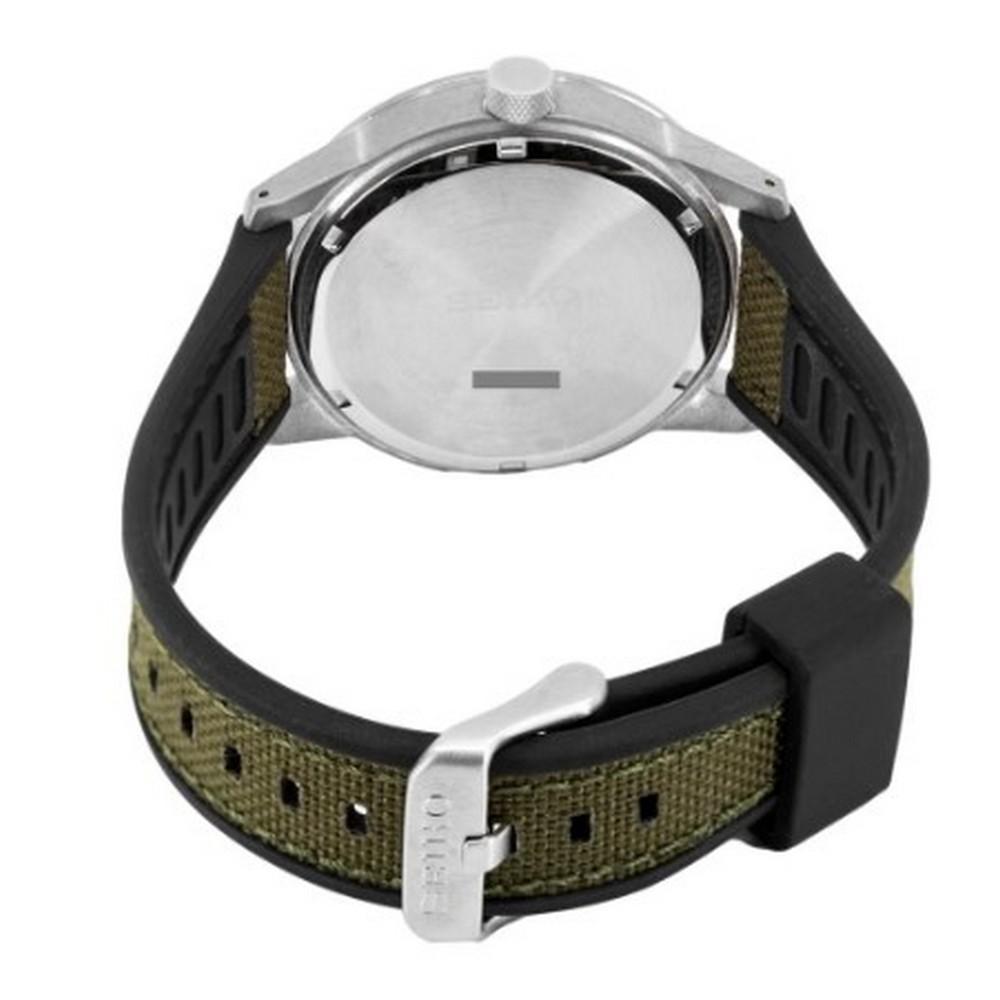 Seiko SUR323P1 green dial Leather Strap Analog Quartz Men's Watch seiko