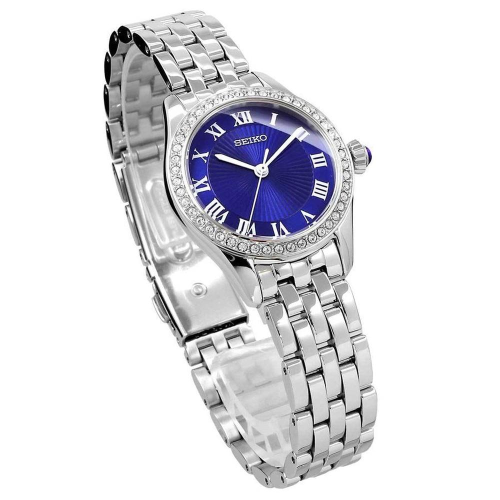 seiko SUR335P1 Quartz Analog Blue Dial Stainless Steel Women's Watch