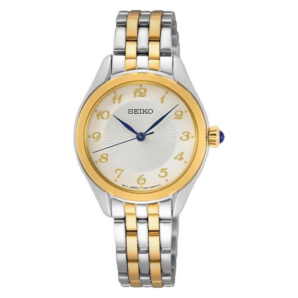 Seiko SUR380P1 Gray Dial Silver&Gold Chain Analog Men's Watch