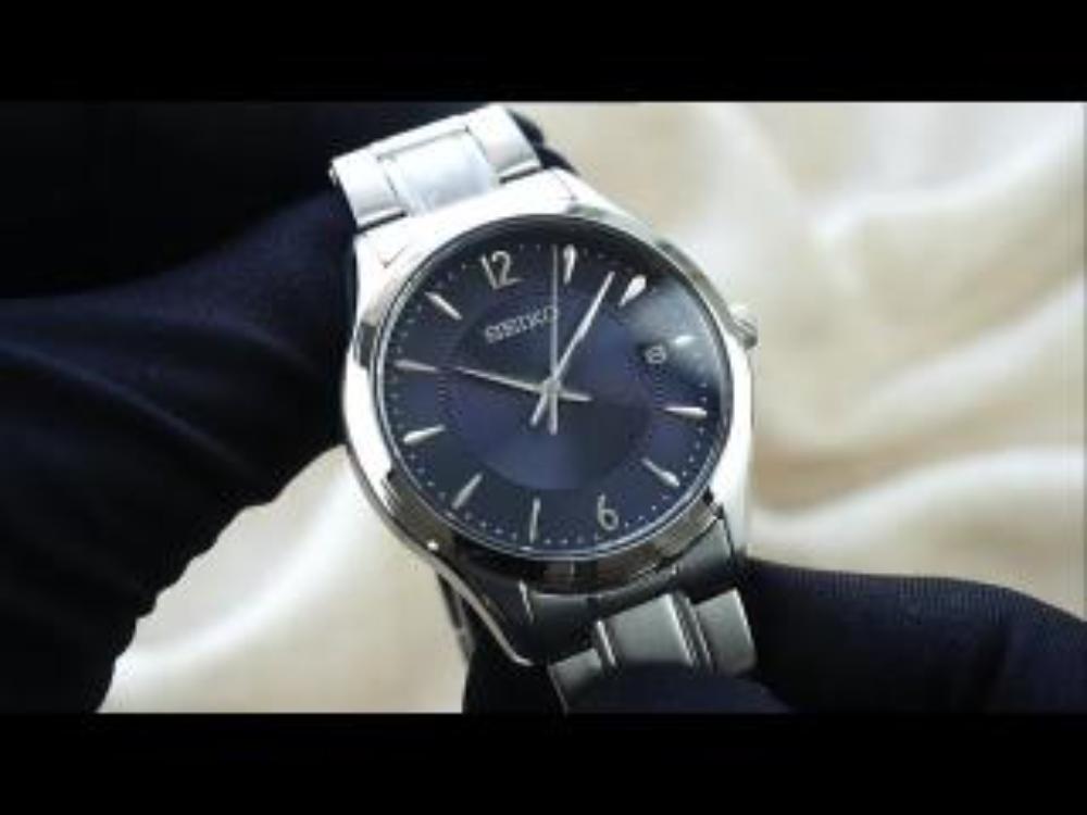 Seiko SUR419P1 Blue Dial Silver Stainless Steel Analog Quartz Men's Watch