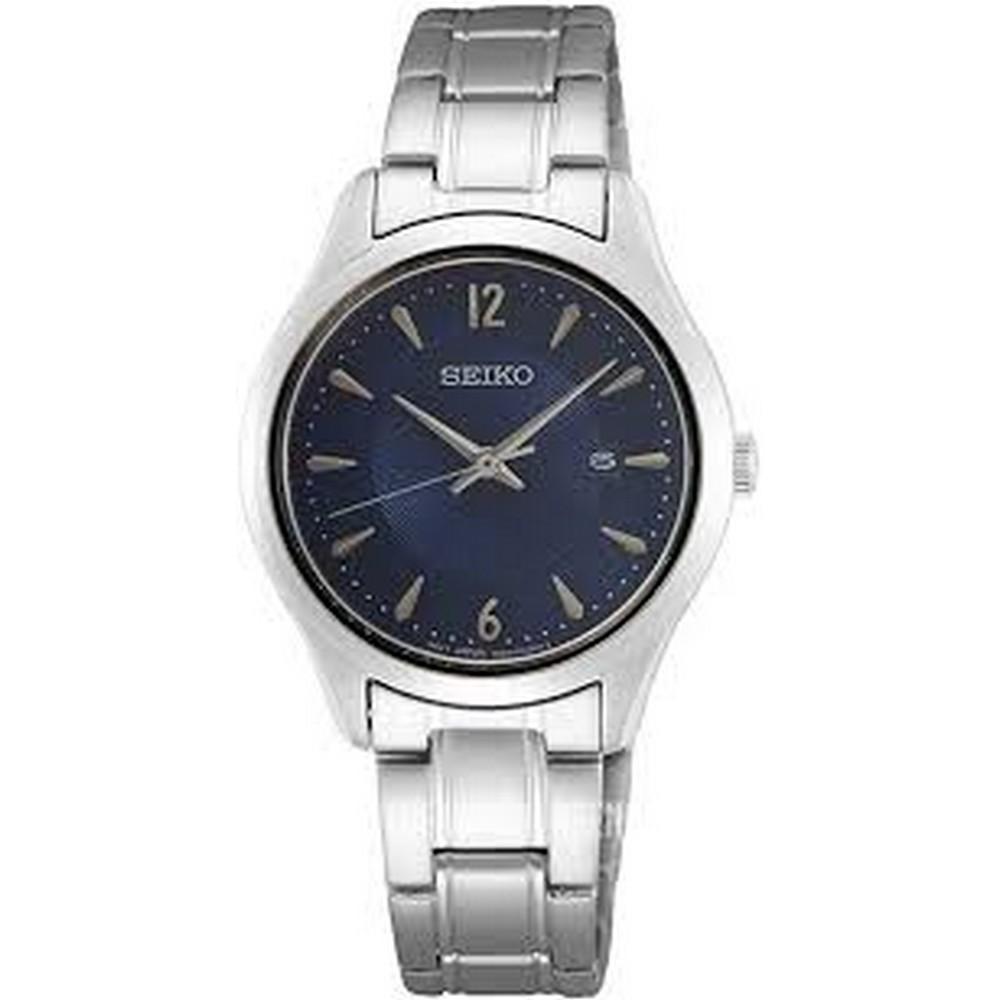 Seiko SUR425P1 Blue Dial Silver Stainless Steel Analog Quartz Men's Watch seiko
