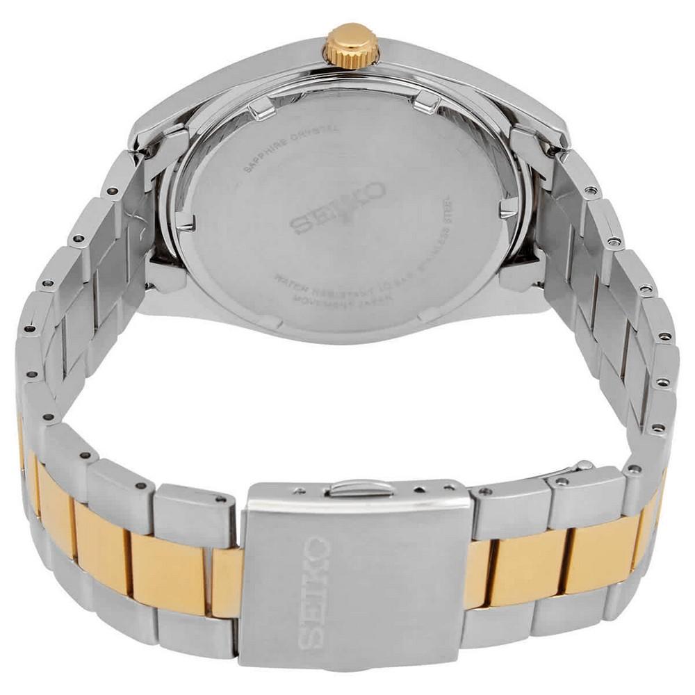 Seiko SUR446P1 Silver Dial Silver & Gold Analog Quartz Men's Watch seiko