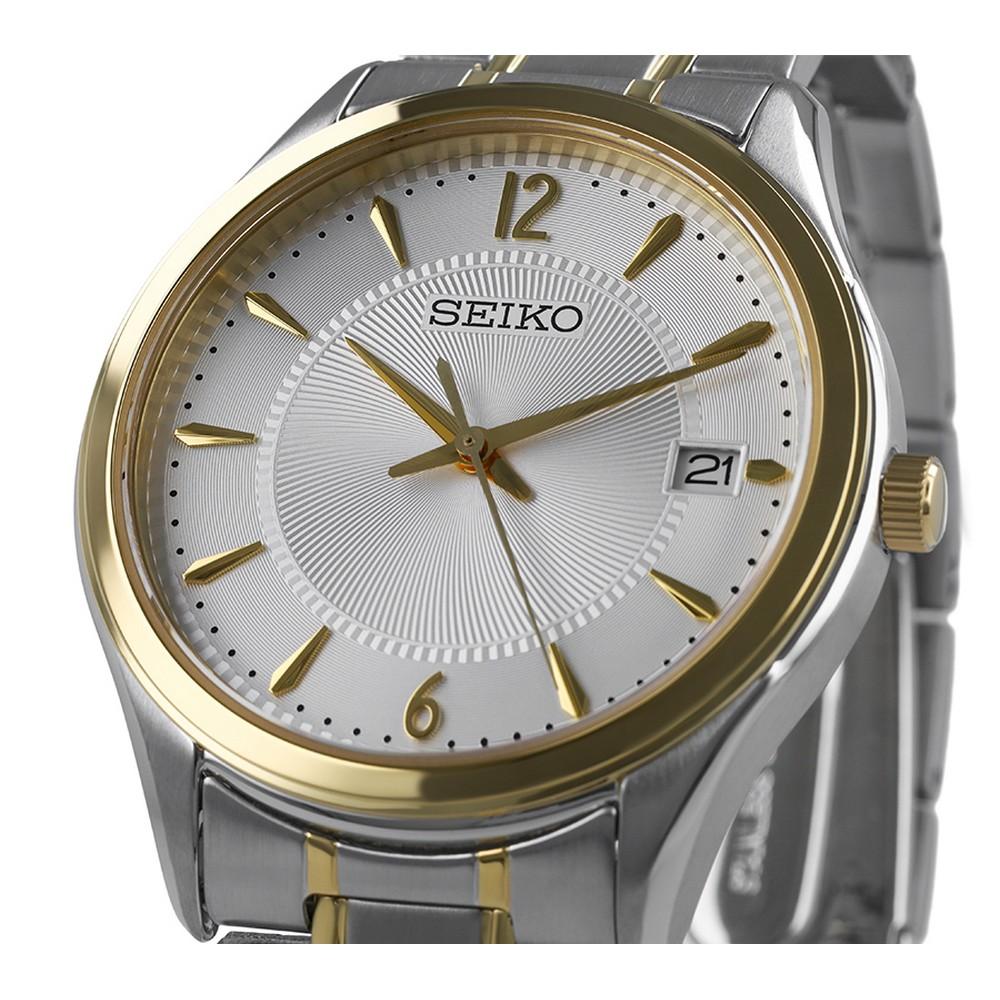 seiko SUR468P1 Silver Dial Silver&Gold Chain Men's Watch