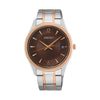 Seiko SUR470P1 Sapphire crystal glass Quartz Brown Dial Men's Watch seiko