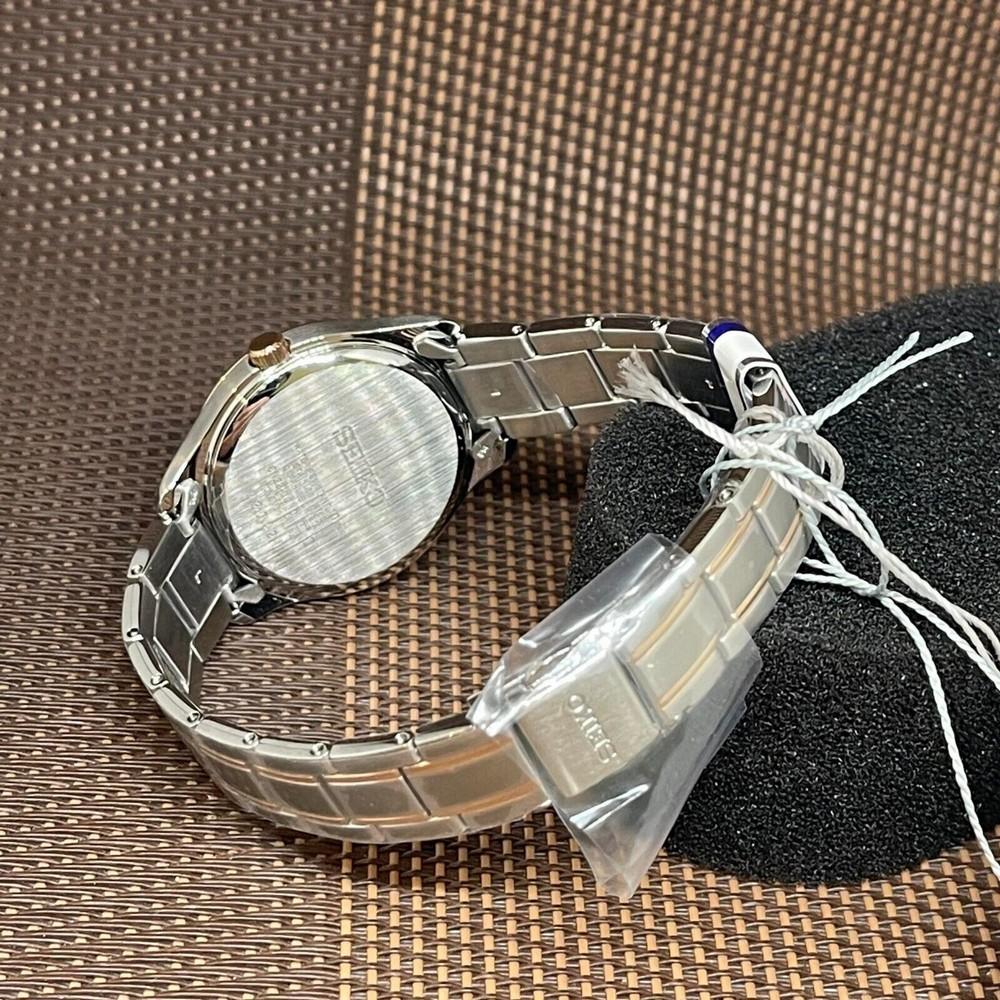 seiko SUR476P1 Sapphire Brown Dial Two-Tone Ladies Watch seiko