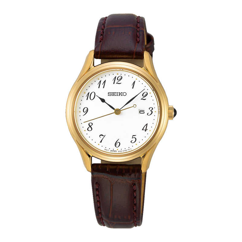 Seiko SUR638P1 White Dial Analog Quartz Women’s Watch