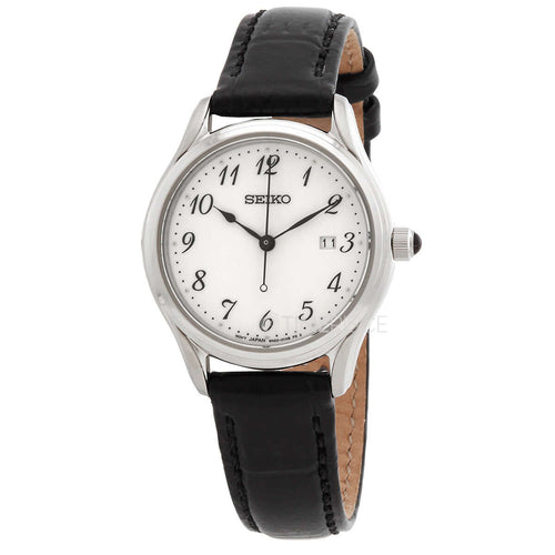 SEIKO SUR639P1 White Dial Color  Stainless Steel Quartz  Women's Watch seiko