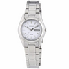 Seiko SUT119P1 White Dial Day/Date Solar Stainless Steel Women's Watch