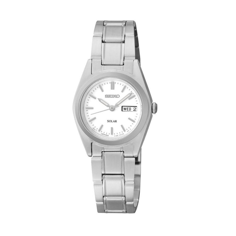 seiko SUT119P1 Solar Champagne Dial Stainless Steel Ladies Watch seiko