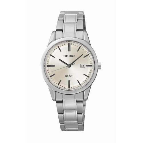Seiko SXDG25P1 Silver Dial Silver Stainless Steel Chain Women's Watch seiko