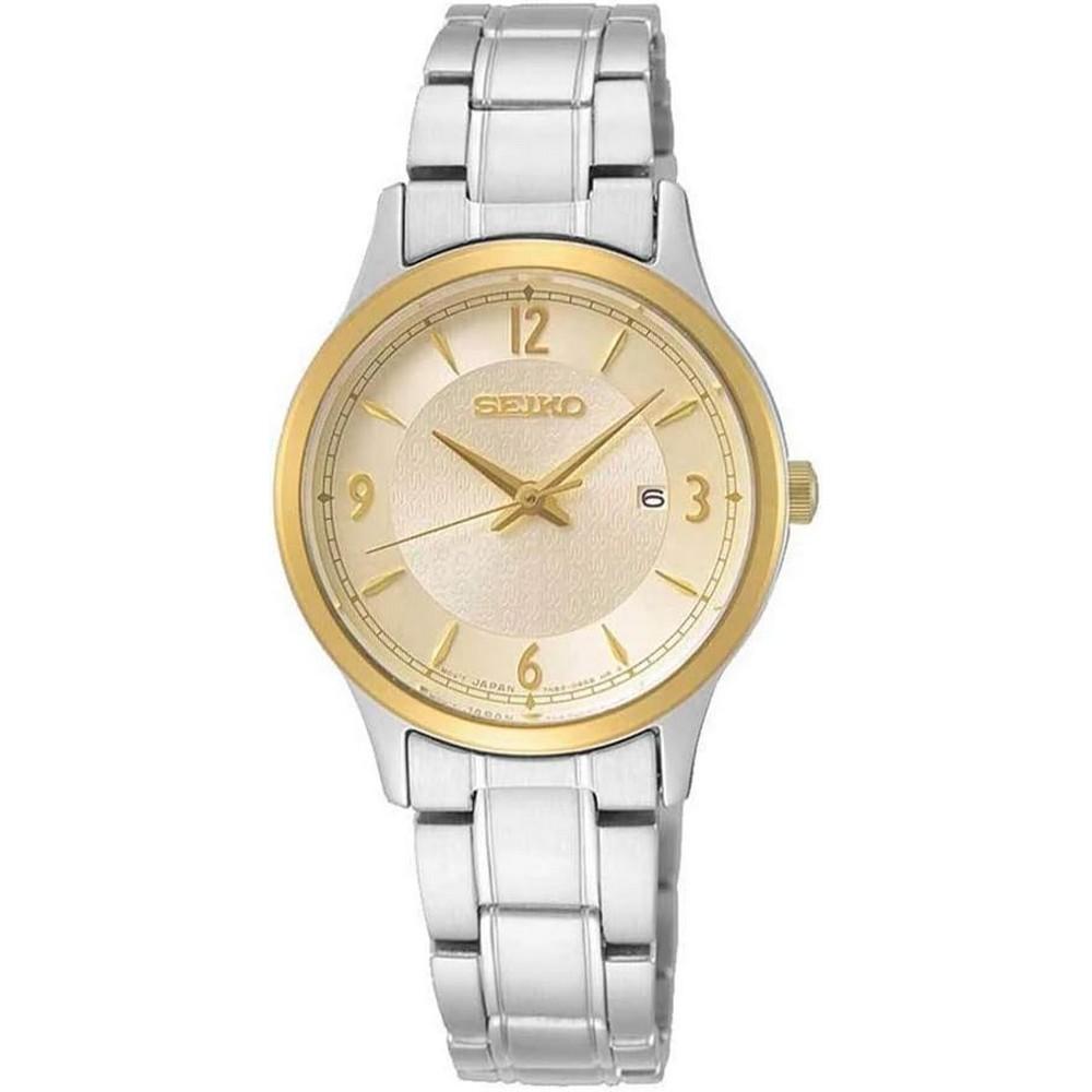 Seiko SXDH04P1 Silver Stainless Steel Quartz Champagne Dial Women Watch seiko