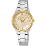 Seiko SXDH04P1 Silver Stainless Steel Quartz Champagne Dial Women Watch seiko