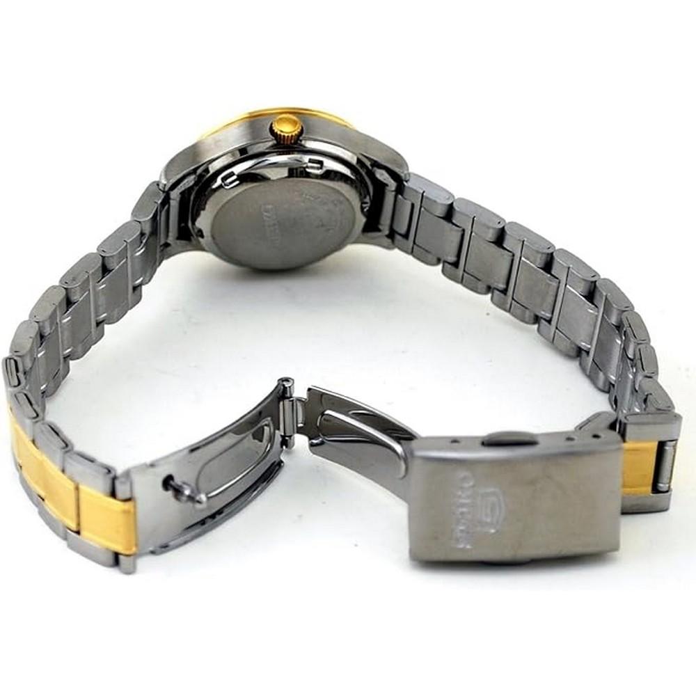 Seiko SYMD94 TwoTone Stainless Steel Analog with Black Dial Women's Watch seiko