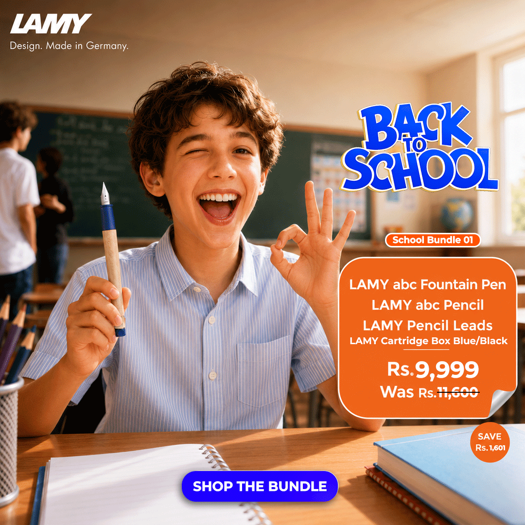 LAMY School Bundle – abc Fountain Pen + abc Pencil + Cartridge Box